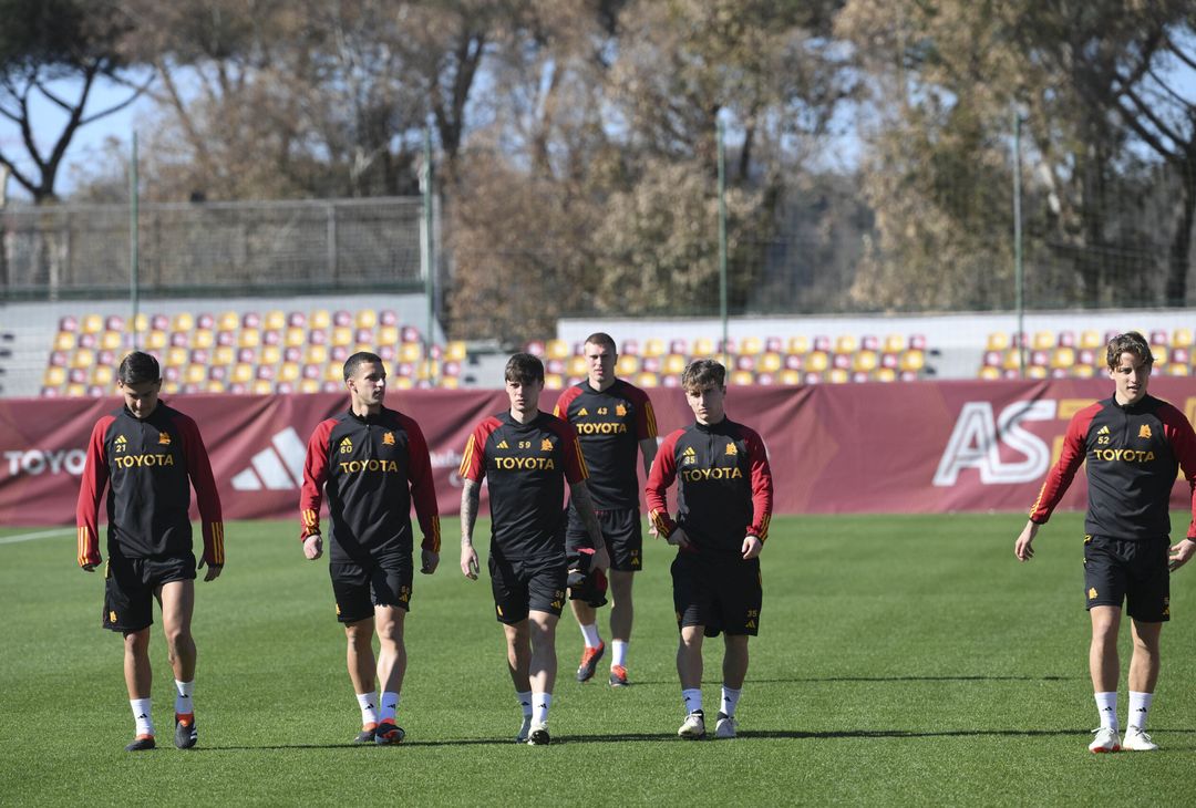 Roma, la rifinitura alla vigilia della gara con il Feyenoord – FOTOGALLERY - immagine 36