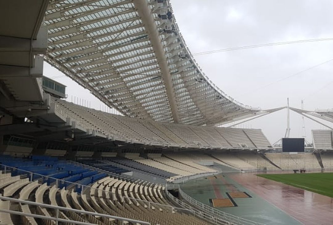 L'interno dello Spyros Louis di Atene