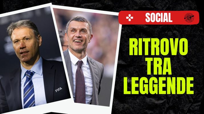 Marco van Basten Paolo Maldini AC Milan