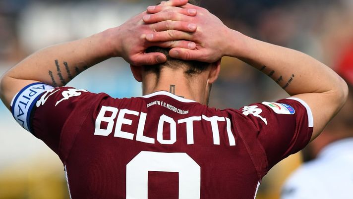 Parma-Torino, Belotti si dispera dopo un'occasione fallita 