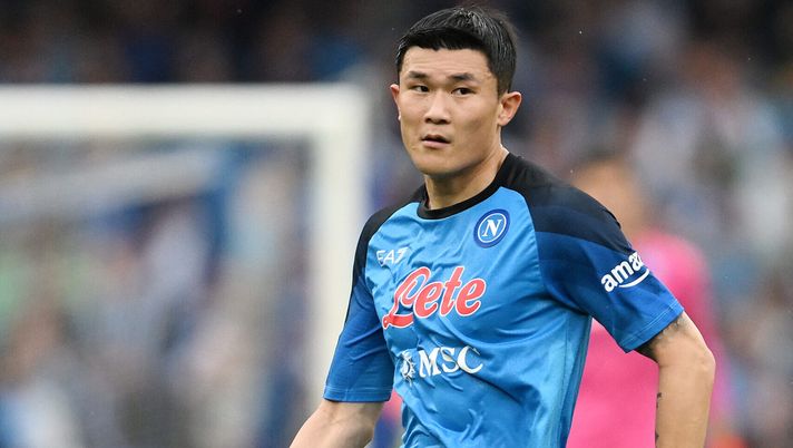 NAPLES, ITALY - MAY 21: Min-jae Kim of SSC Napoli during the Serie A match between SSC Napoli and FC Internazionale at Stadio Diego Armando Maradona on May 21, 2023 in Naples, Italy. (Photo by Francesco Pecoraro/Getty Images) Kim