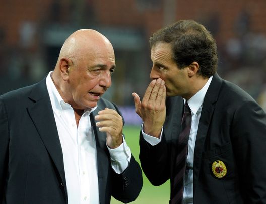  Adriano Galliani e Massimiliano Allegri al Milan (credits: GETTY Images) 