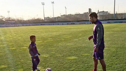 FOTO – Ospite speciale al centro sportivo per Maxi Olivera