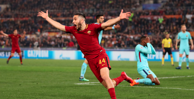 Manolas con la maglia della Roma Manolas con la maglia della Roma