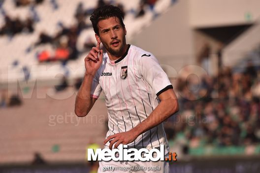 Franco Vazquez esulta per il gol siglato al Sassuolo 