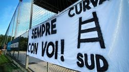 Curva Sud, striscione a Peschiera: “Sempre con voi!”