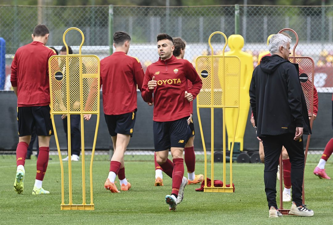 Roma, la rifinitura alla vigilia del Bayer Leverkusen – FOTO GALLERY - immagine 5