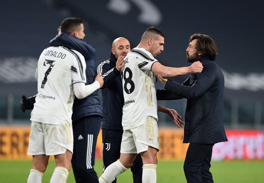 Andrea Pirlo e Merih Demiral Andrea Pirlo e Merih Demiral