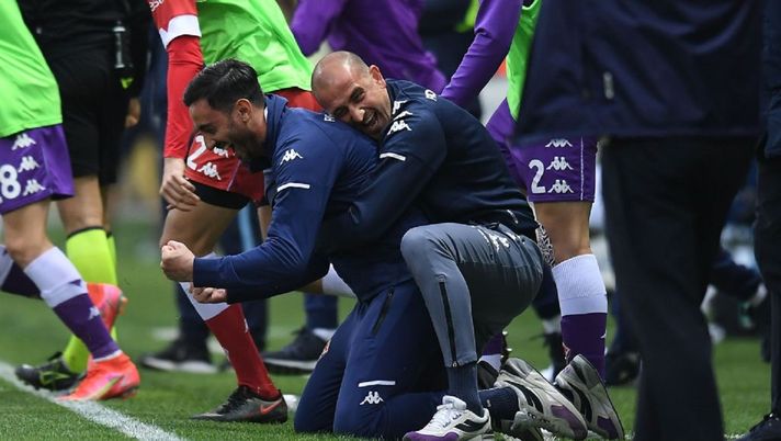 PARMA, ITALY - APRIL 28: Alberto Aquilani head coach of ACF Fiorentina celebrates the victory during the Primavera TIM Cup Final match between ACF Fiorentina and SS Lazio at Ennio Tardini Stadium on April 28, 2021 in Parma, Italy. (Photo by Alessandro Sabattini/Getty Images) PARMA, ITALY - APRIL 28: Alberto Aquilani head coach of ACF Fiorentina celebrates the victory during the Primavera TIM Cup Final match between ACF Fiorentina and SS Lazio at Ennio Tardini Stadium on April 28, 2021 in Parma, Italy. (Photo by Alessandro Sabattini/Getty Images)