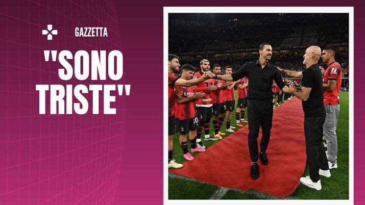 ritiro Zlatan Ibrahimovic AC Milan Milan-Verona 3-1 Serie A 2022-2023