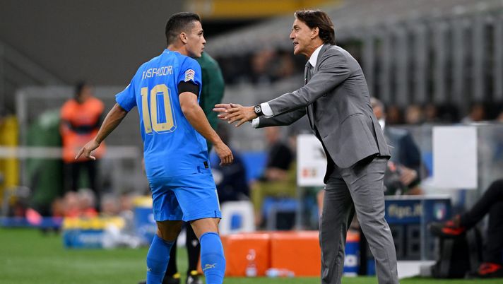 mancini italia albania raspadori