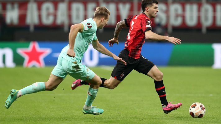 Ondřej Zmrzlý AC Milan Milan-Slavia Praga 4-2 Europa League 2023-2024