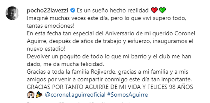 Toh, chi si rivede! El Pocho Lavezzi in campo: inaugurato il nuovo stadio del suo Coronel Aguirre- immagine 3