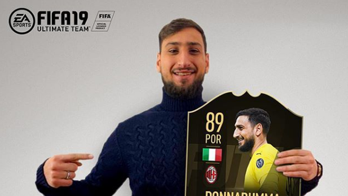 Gigio Donnarumma nella squadra della settimana di FIFA 19, Instagram Donnarumma 