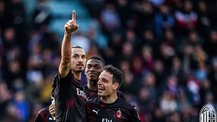 Milan, l'esultanza di Zlatan Ibrahimovic (credits: acmilan.com)