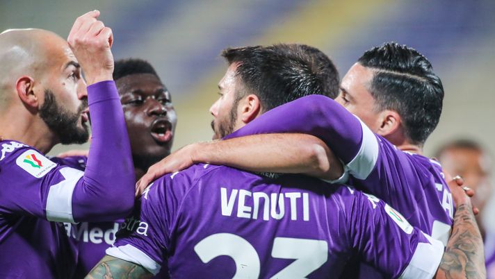 GERMOGLI PH: 28 OTTOBRE 2020 FIRENZE STADIO ARTEMIO FRANCHI COPPA ITALIA FIORENTINA VS PADOVA NELLA FOTO GOL ESULTANZA VENUTI 