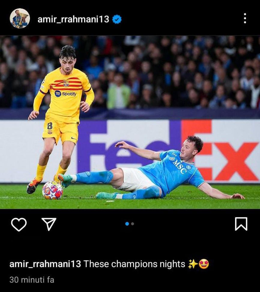 FOTO Rrahmani, la Champions League lo manda in estasi: “Notti da campioni!”- immagine 2