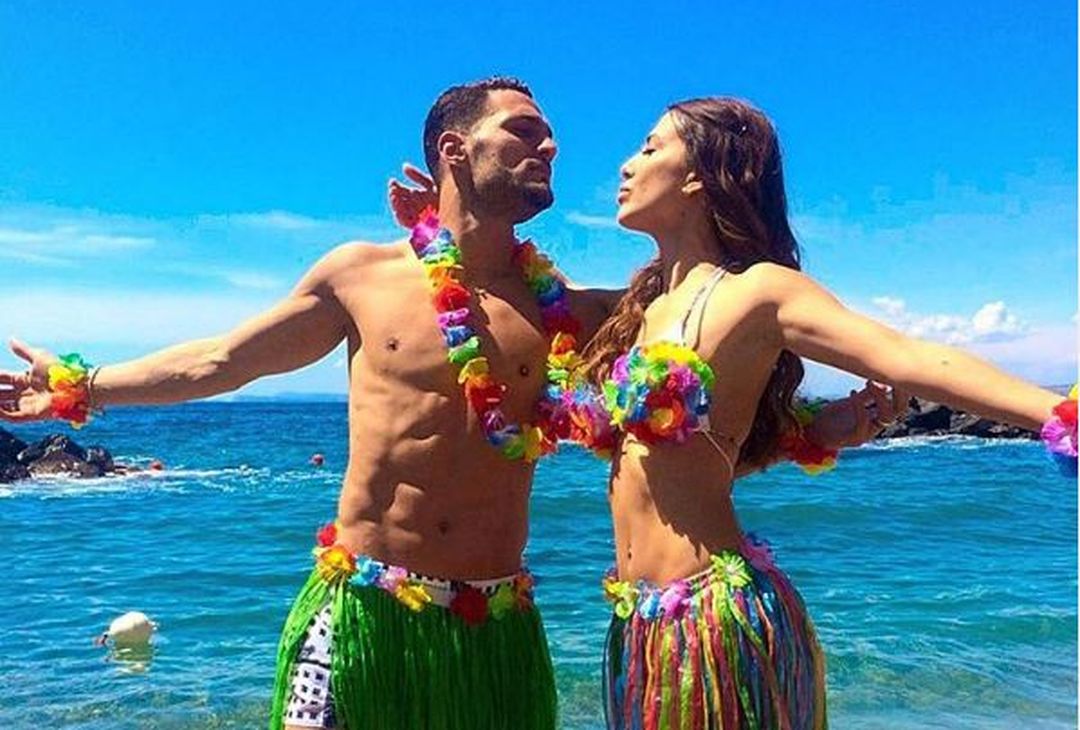  D'ambrosio e sua moglie Enza il giorno dopo la cerimonia del matrimonio. 