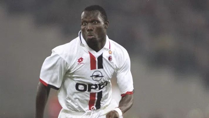George Weah AC Milan Roma-Milan 1-2 Serie A 1995-1996