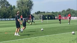 VIDEO – Raduno Milan, i primi tocchi di Adli e Pobega in rossonero