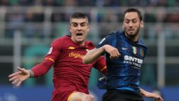 Distrazione al flessore per Calhanoglu: in forte dubbio per la sfida contro la Roma