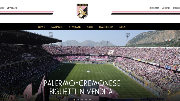 Palermo: il sito internet si rinnova, nuova veste grafica per il club rosanero (guarda le foto) 