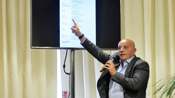 08/05/2019 Palermo.Calcio:Conferenza di presentazione della nuova proprietà, "Arkus Network ". Palace Hotel,Mondello.Nella foto;Salvatore Tuttolomondo.MIKE PALAZZOTTO 