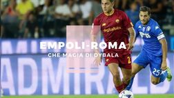 Empoli-Roma, le immagini del super gol di Dybala | VIDEO