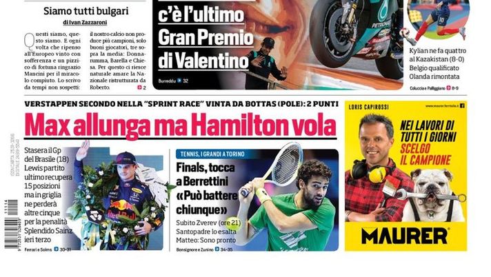 Prima Pagina, Corriere dello Sport: “Italia, è un muro” Prima Pagina, Corriere dello Sport: “Italia, è un muro” - immagine 1