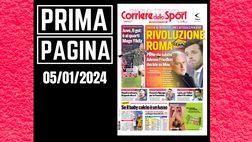 Prima pagina Corriere dello Sport: “Rivoluzione Roma”