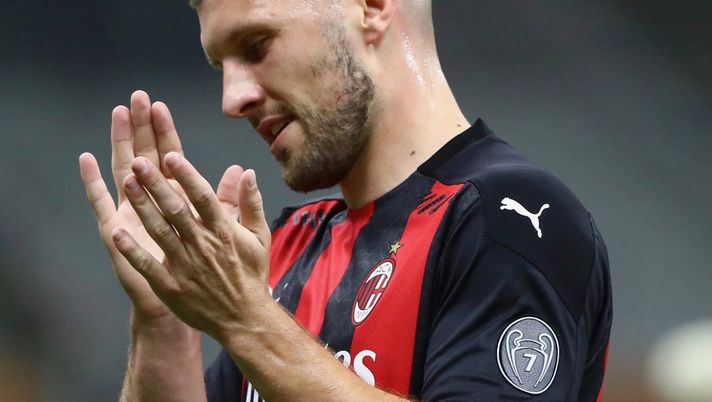 Ante Rebic (attaccante AC Milan) in occasione di Milan-Bologna 2-0 (Serie A 2020-2021) | AC Milan News (Getty Images) 