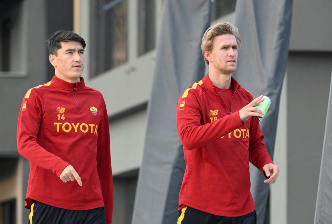 Roma, rifinitura in vista del Bologna: ancora in gruppo Solbakken – FOTO GALLERY- immagine 1