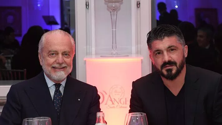 De Laurentiis e Gattuso (Foto SSCN)