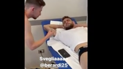 VIDEO Italia, Jorginho e Berardi show: lo scherzo è tutto da ridere