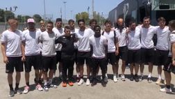 VIDEO Feralpisalò-Palermo, rosanero in partenza: la squadra lascia il “Barbera”