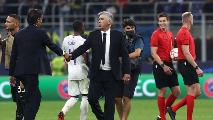 Ancelotti: “L’Inter è la favorita. Inzaghi è in gamba. Le partenze di Lukaku e Hakimi…” - immagine 1