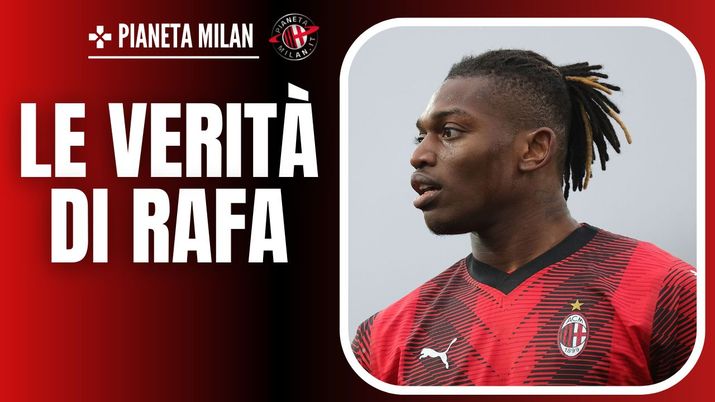 L'esultanza di Rafael Leao (attaccante AC Milan) per il suo gol in Milan-Rennes 3-0 (Europa League 2023-2024) | News (Getty Images) Rafael Leao AC Milan Calciomercato Milan