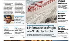 Prima Pagina, Giornale di Sicilia: “Il calcio continua con pochi tifosi e gare rinviate”