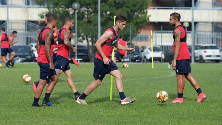 Il Piacenza al lavoro in ritiro 