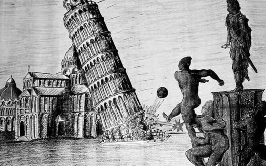 Verso il derby della Meloria Pisa-Livorno: nella foto in bianco e nero il sogno di sempre dei tifosi amaranto 