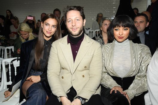 PARIS, FRANCE - JANUARY 23: (L-R) Irina Shayk, Derek Blasberg and Kate Graham attend the Jean-Paul Gaultier Haute Couture Spring Summer 2019 show as part of Paris Fashion Week on January 23, 2019 in Paris, France. (Photo by Pascal Le Segretain/Getty Images) PARIS, FRANCE - JANUARY 23: (L-R) Irina Shayk, Derek Blasberg and Kate Graham attend the Jean-Paul Gaultier Haute Couture Spring Summer 2019 show as part of Paris Fashion Week on January 23, 2019 in Paris, France. (Photo by Pascal Le Segretain/Getty Images)