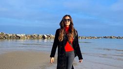 Giorgia Palmas, Natale sulla spiaggia: “Non so resistere al richiamo del mare”