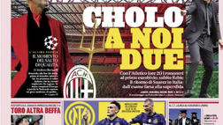 Prima Pagina, Gazzetta dello Sport: “Cholo, a noi due. Stadi più aperti, ecco il 75%”