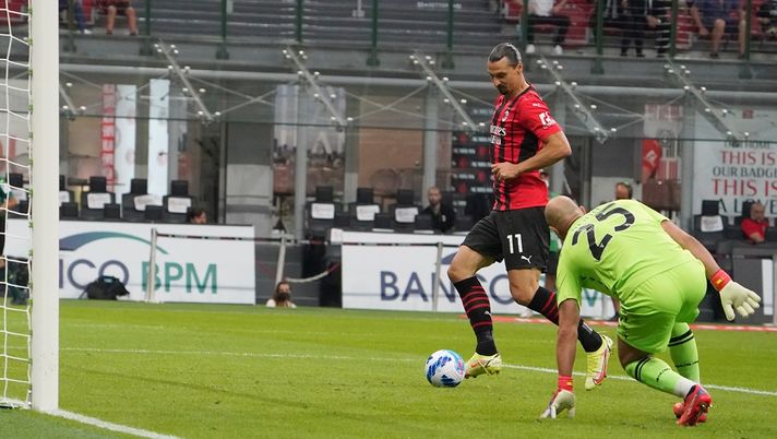 Il gol di Zlatan Ibrahimovic contro la Lazio