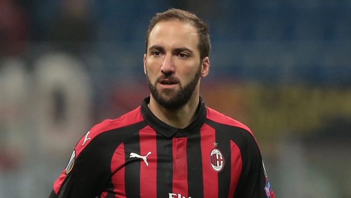 Gonzalo Higuaín, qui con il Milan nel 2018-2019 (credits: GETTY Images) 
