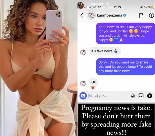 Benzema sta per diventare papà? La sua fidanzata risponde sui social: “Per favore non…”- immagine 3