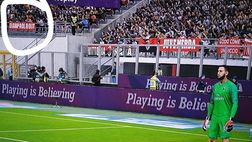 PES 2020: striscioni contro Giampaolo e Juventus. Ma è una bufala