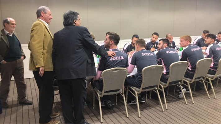 FOTO: visita del sindaco Orlando al ritiro del Palermo a Coccaglio, con lui anche Zamparini  FOTO: visita del sindaco Orlando al ritiro del Palermo a Coccaglio, con lui anche Zamparini