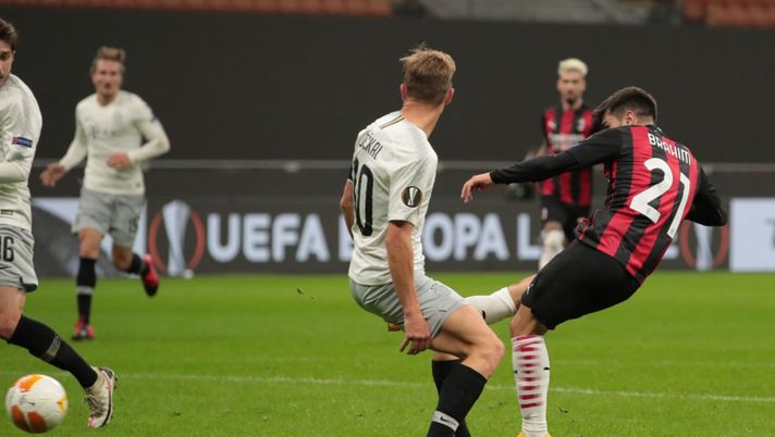 Il gol di Brahim Diaz in Milan Sparta Praga d'Europa League (credits: Getty Images) 