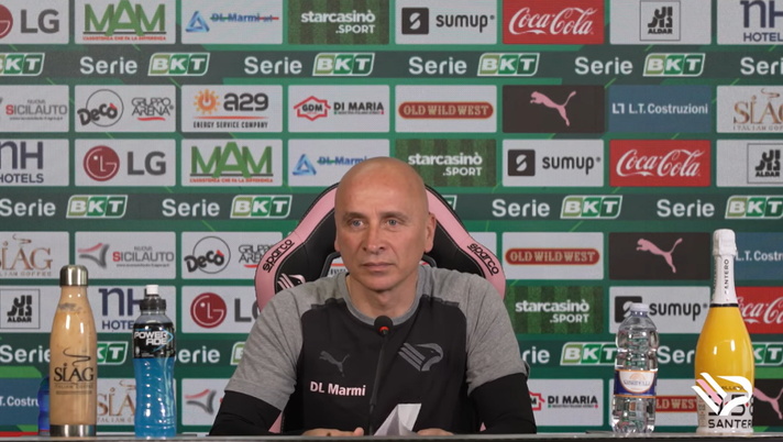 VIDEO, Corini verso Pisa-Palermo: guarda la conferenza stampa integrale Palermo calcio Corini